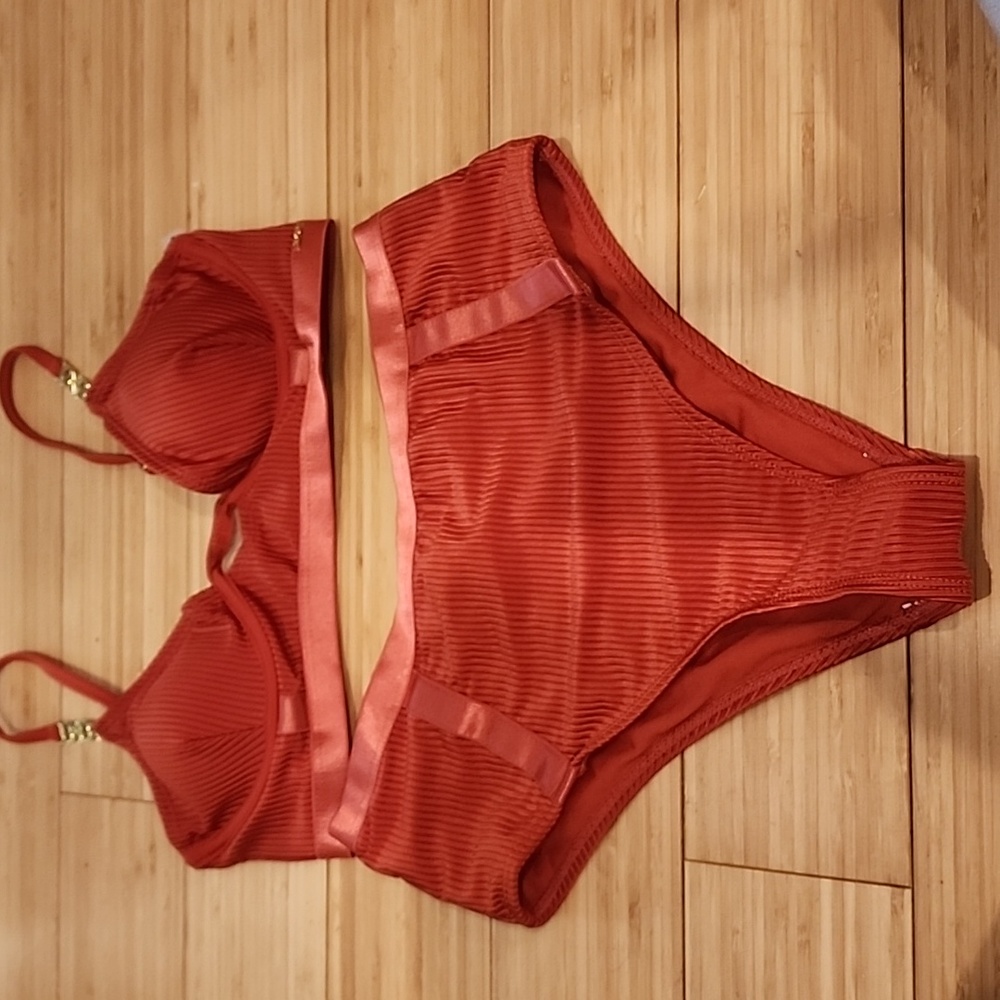 Orange XOXO High-waisted Bikini